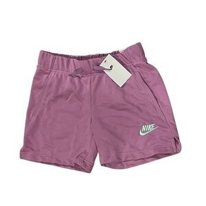 New Girls Large Nike Shorts Violet Purple Jogger Youth Thick DA1405-591